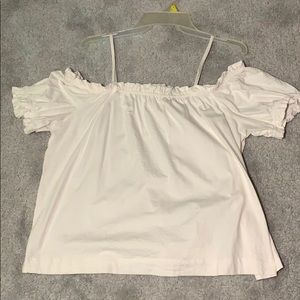 White off the shoulder top